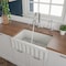 Alfi Brand 30" White Reversible Smooth / Fluted Sgl Bowl Fireclay Farm Sink AB3018HS-W - alternate 1